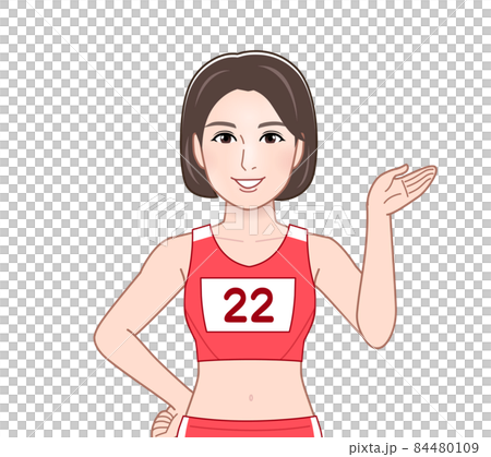 Female track and field athlete Female track and field athlete 84480109