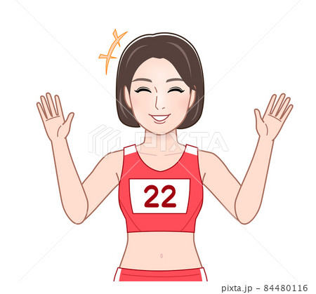 陸上選手の女性 陸上選手の女性 84480116