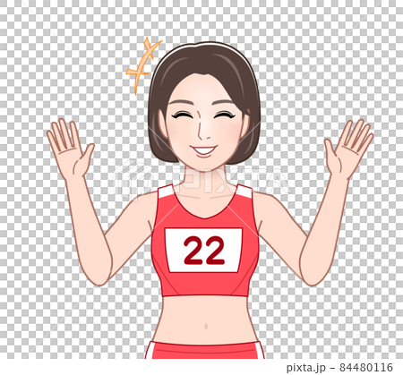 陸上選手の女性 陸上選手の女性 84480116
