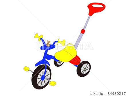 三輪車 ブルー のイラスト素材