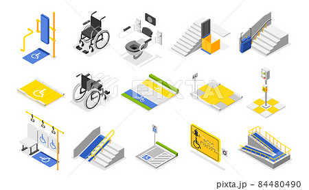 Accessible Environment Icons Accessible Environment Icons 84480490