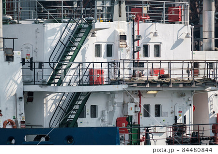Hose outside modern industrial ship Hose outside modern industrial ship 84480844