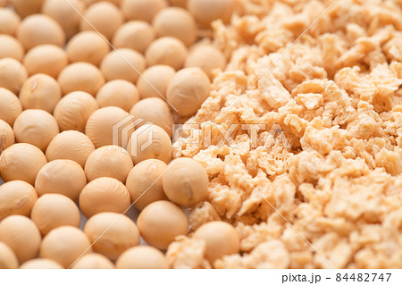 大豆ミートと大豆 84482747