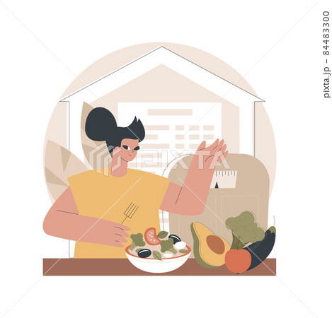 Keep a healthy diet abstract concept vector illustration. Keep a healthy diet abstract concept vector illustration. 84483300