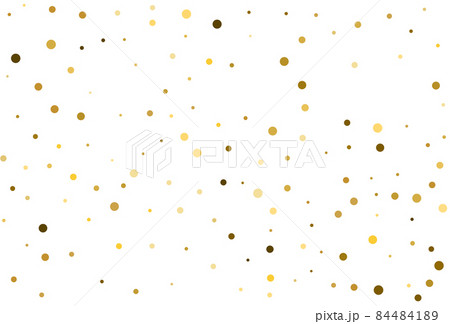 Christmas background with golden polka dot confetti. Christmas background with golden polka dot confetti. 84484189