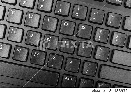 Black Keyboard Keys, Macro Shot of Keyboard Buttons Black Keyboard Keys, Macro Shot of Keyboard Buttons 84488932