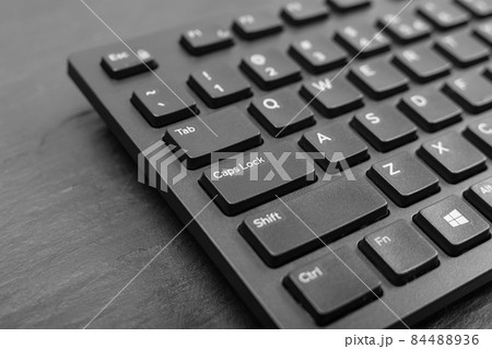 Black Keyboard Keys, Macro Shot of Keyboard Buttons 84488936