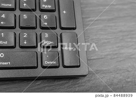 Black Keyboard Keys, Macro Shot of Keyboard Buttons 84488939