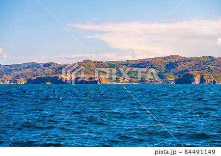 石川県 輪島市門前の猿山岬沖からの風景 石川県 輪島市門前の猿山岬沖からの風景 84491149