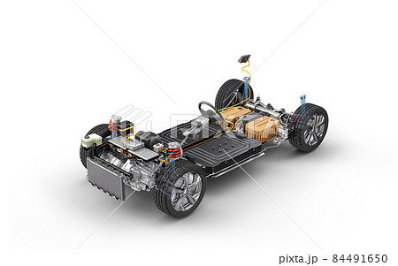 Electric car system, under carriage chassis. 84491650