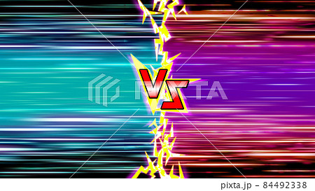 VS画面の背景　対決　激突　衝突 84492338