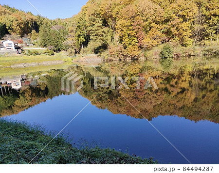 鐘撞堂山の紅葉（埼玉県寄居町） 84494287