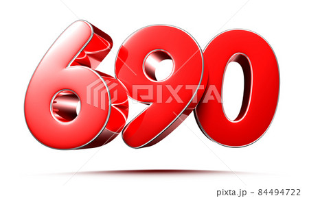 number 690 red. 84494722