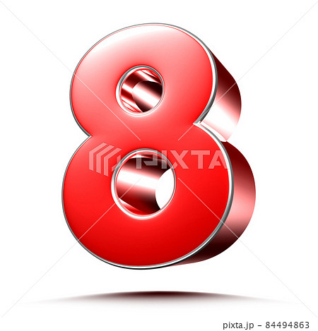 number 8 red. 84494863