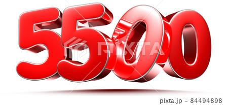 number 5500 red. 84494898