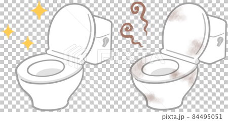 乾淨和骯髒的廁所 84495051