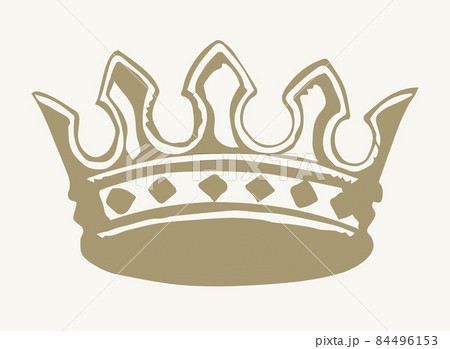 Precious golden crown. Vector drawing Precious golden crown. Vector drawing 84496153