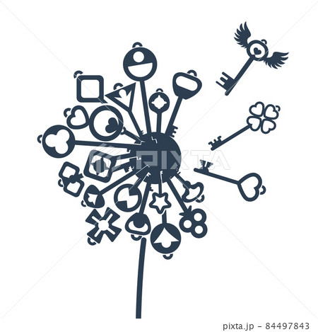 concept of finding resource finding silhouette 84497843