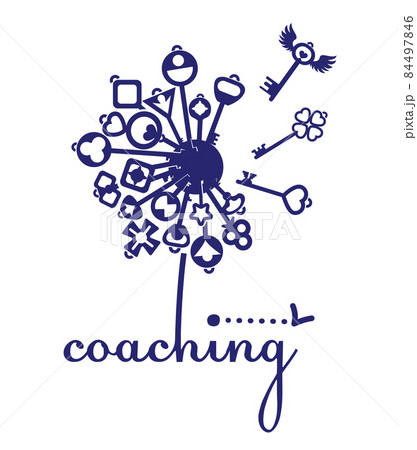 Icon stylized text coaching goals Icon stylized text coaching goals 84497846