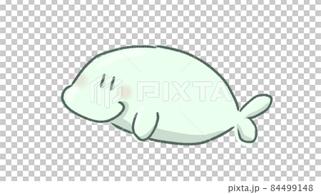 マナティのゆるいイラスト 84499148