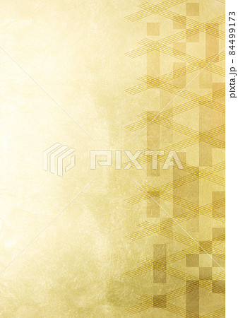 金箔背景　（背景素材）　細い線の交差とブロック 84499173