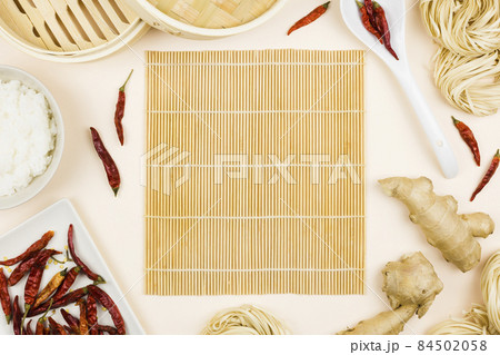 top view ingredients recipe. High quality photo 84502058