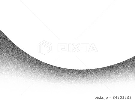Dotwork wave pattern vector background. Black noise stipple dots. Sand grain effect. Wave dots grunge banner. Abstract noise dotwork pattern. Gradient stipple. Stochastic dotted vector background. 84503232