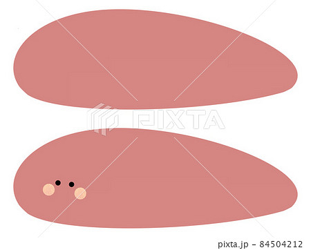 明太子 顔ありと顔なしのイラスト素材