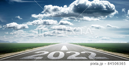 Happy New Year Background. Successful start to the year 2022. 84506365