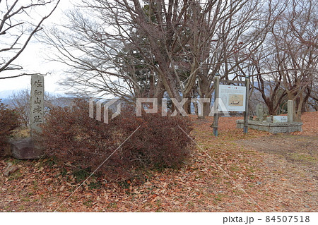 佐和山山頂の佐和山城本丸跡 佐和山山頂の佐和山城本丸跡 84507518