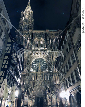 Strasbourg - Cathedral Notre-Dame - stock photo Strasbourg - Cathedral Notre-Dame - stock photo 84507882