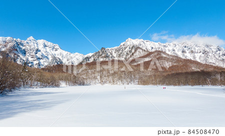 冬の鏡池(スノートレッキング) 冬の鏡池(スノートレッキング) 84508470
