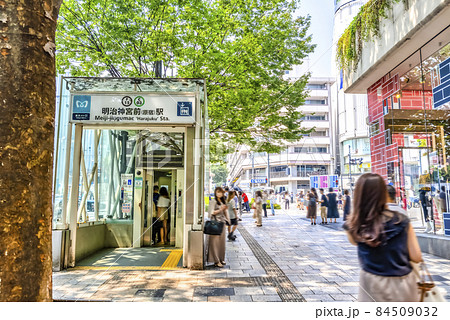 東京渋谷の都市風景 表参道 東京渋谷の都市風景 表参道 84509032