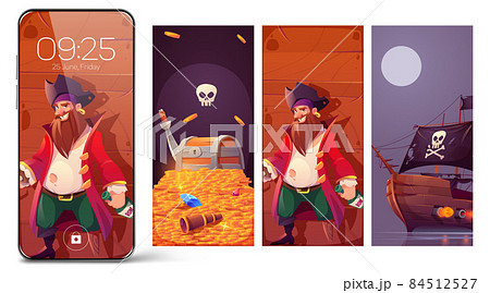 Pirate theme for smartphone screensaver 84512527