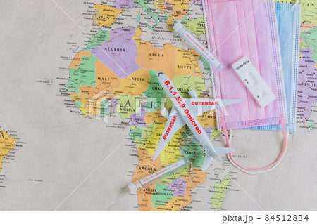 Travel coronavirus COVID-19 in control due to COVID. Business tourism hit by new corona virus variants new version Omicron restrictions during pandemic 84512834