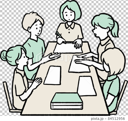 看護師のミーティングのイラスト 看護師のミーティングのイラスト 84512956