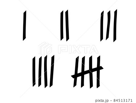Tally Marks To Count Days In Prison Tally のイラスト素材