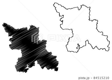 Yongin City (South Korea, Republic of Korea, ROK, Gyeonggi Province) map vector illustration, scribble sketch City of Yongin map 84515210