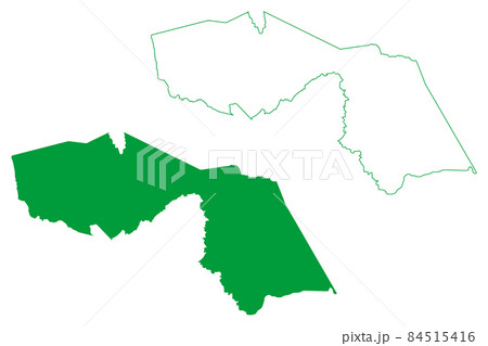 Barra da Estiva municipality (Bahia state, Municipalities of Brazil, Federative Republic of Brazil) map vector illustration, scribble sketch Barra da Estiva map 84515416