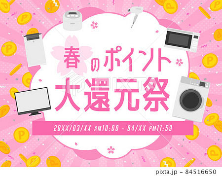 電器店向け　ポイントキャンペーン　広告テンプレート 84516650
