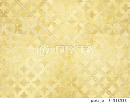 背景素材 和柄 七宝つなぎ 金 背景素材 和柄 七宝つなぎ 金 84518558