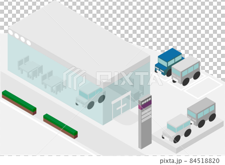 Isometric car dealership 84518820