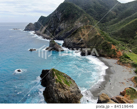奄美の観光名所ホノホシ海岸の上空から 84519646