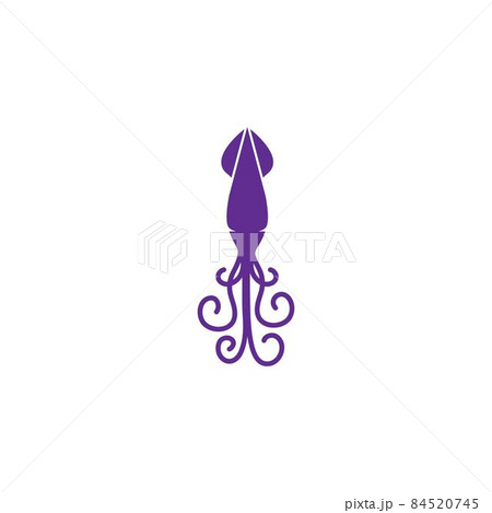 Squid fish illustration 84520745