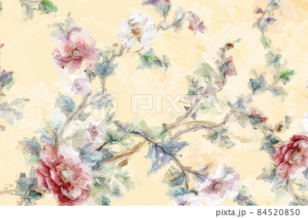 Beautiful oil painting flower illustration Beautiful oil painting flower illustration 84520850
