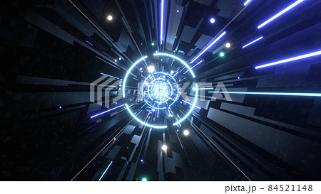 トンネル クラブイベント VJ サイバー空間 リング 青 [別Verあり] 84521148