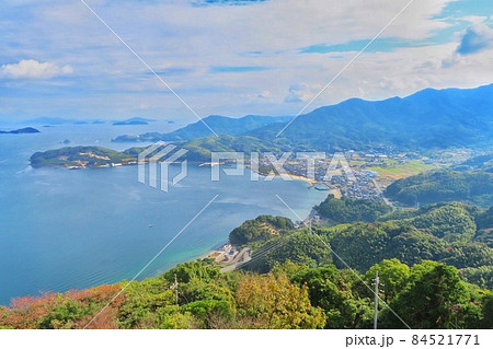 【山口県】飯の山展望台から見た周防大島 【山口県】飯の山展望台から見た周防大島 84521771