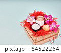 gift box with cosmetics on the theme of Valentine's day, birthday and wedding 84522264