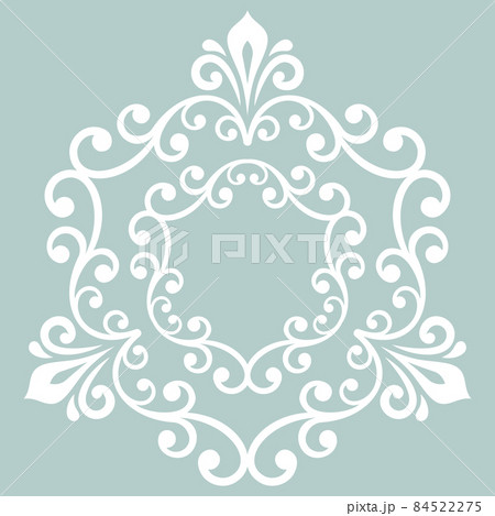 Oriental Abstract White Pattern 84522275