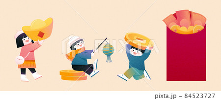 Children character design for CNY 84523727